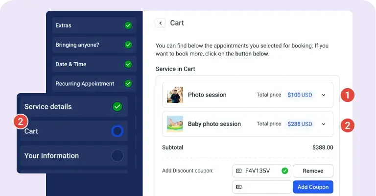 Cart feature purple Cart feature purple