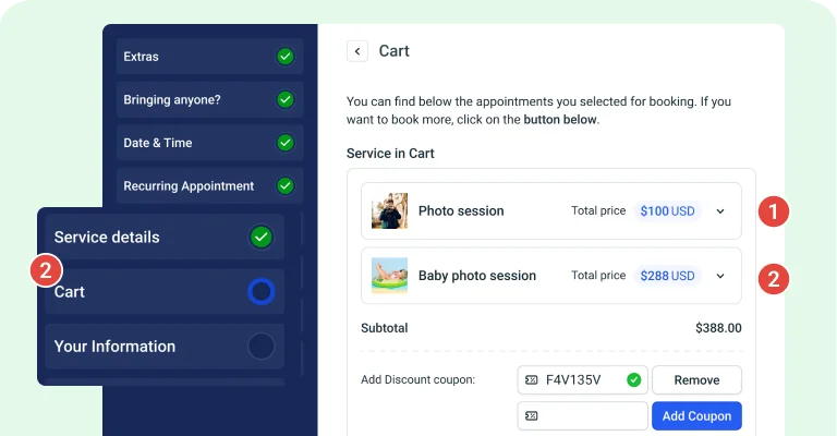 Cart feature Cart feature