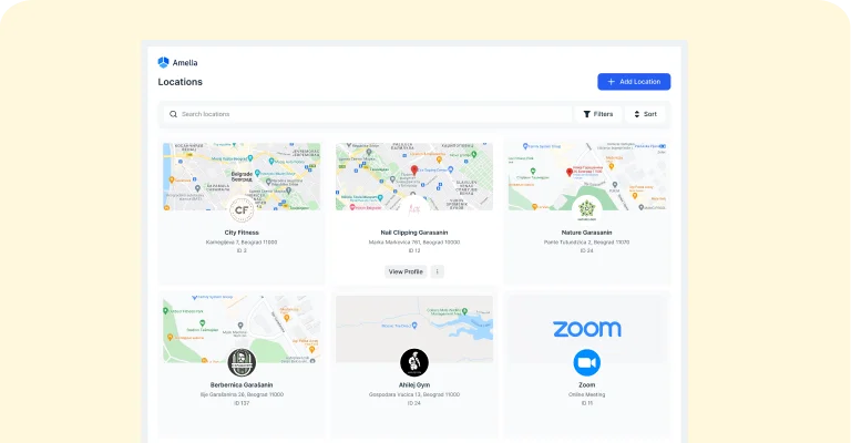 Manage multiple locations yellow Manage multiple locations yellow