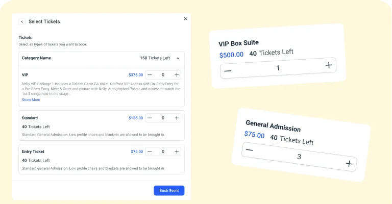 Tickets for Events Tickets for Events