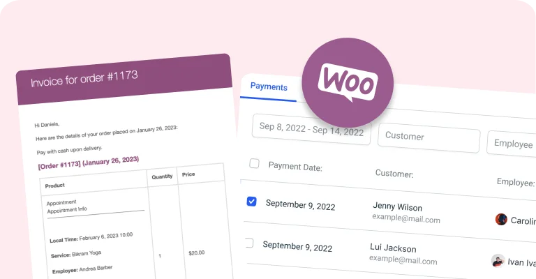 WooCommerce integration Pink WooCommerce integration Pink