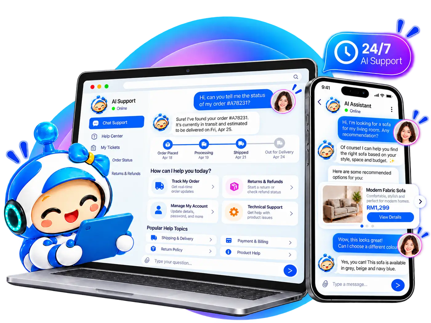 AI Support Across Every Device min